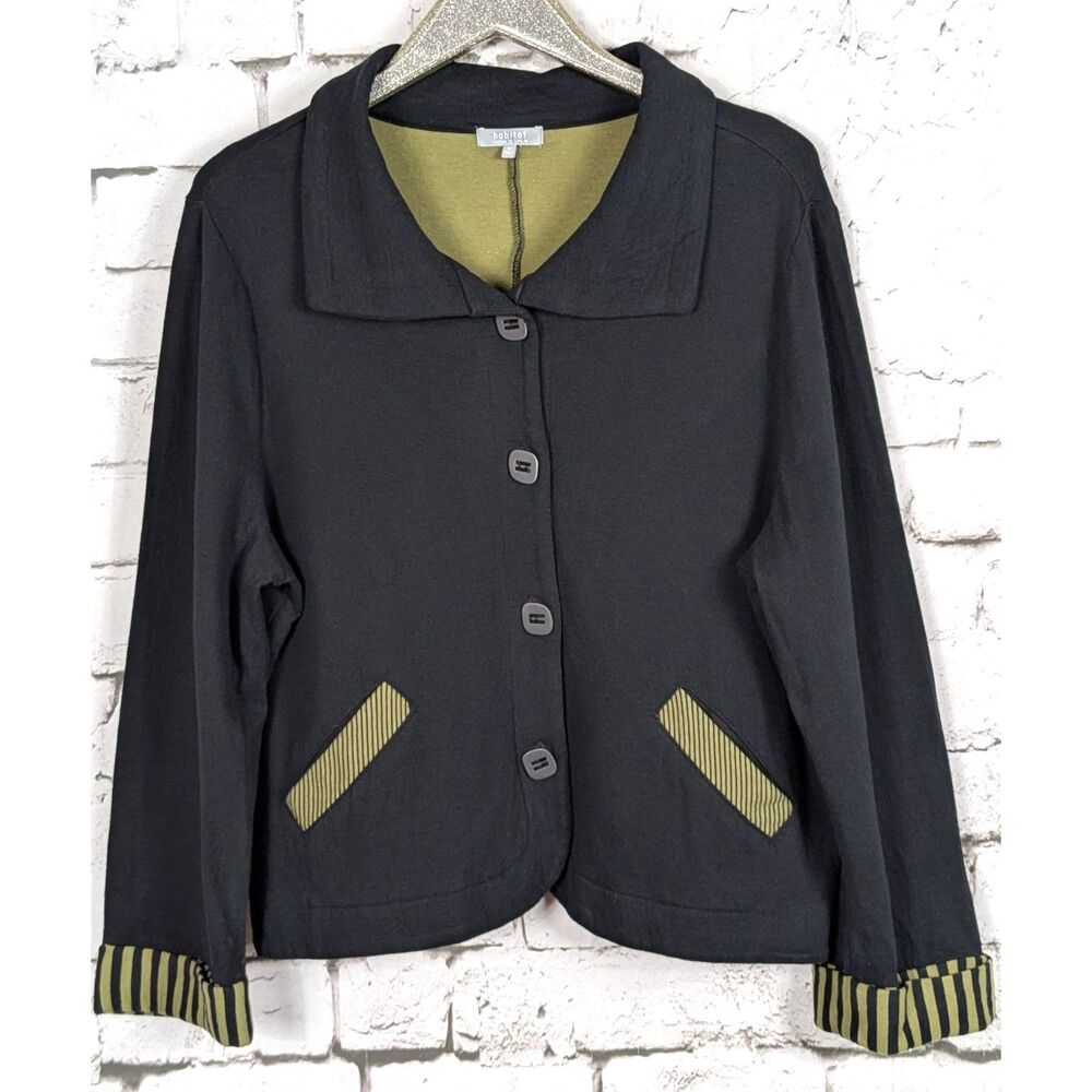 HABITAT The Contrast Trim Jacket Pockets Fleece Knit Comfort Cozy Casual XL